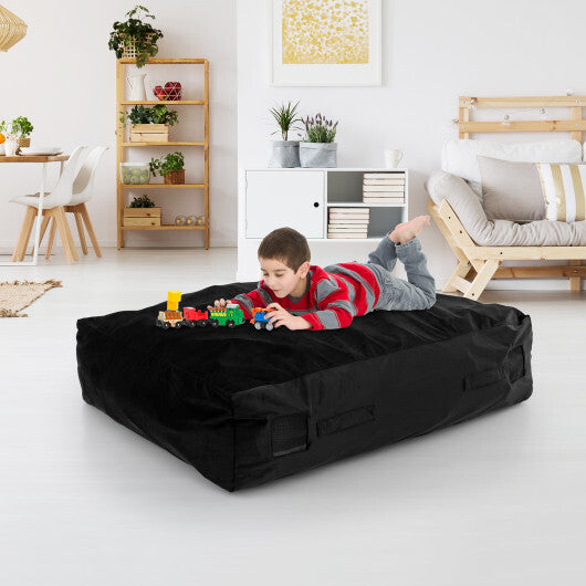 47 x 35.5 Inch Crash Pad Sensory Mat with Foam Blocks and Washable Cover-Blue W2B