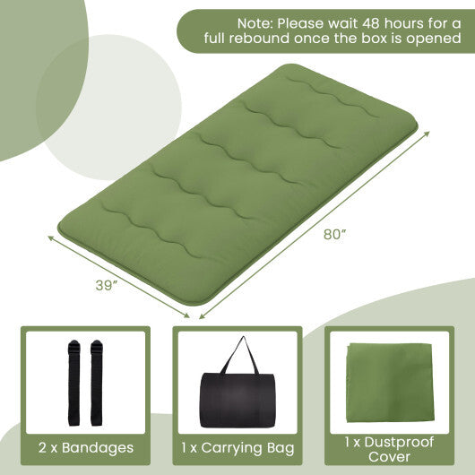 Floor Mattress with Washable Cover and Carry Bag-Full Size W2B