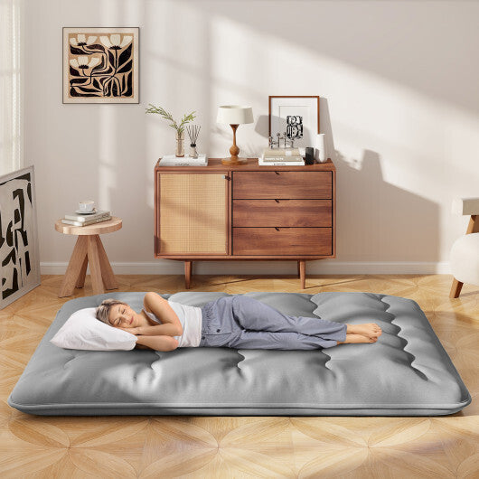 Futon Mattress with Washable Cover and Carry Bag-Full Size W2B