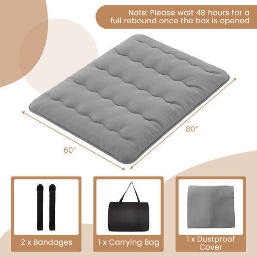 Futon Mattress with Washable Cover and Carry Bag-Full Size W2B