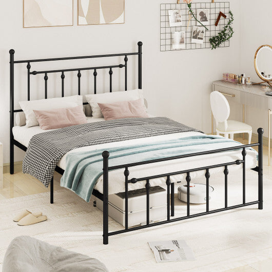 Full/Queen/Twin Size Heavy-duty Metal Bed Frame with Headboard-Twin Size W2B