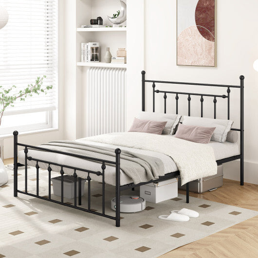 Full/Queen/Twin Size Heavy-duty Metal Bed Frame with Headboard-Twin Size W2B