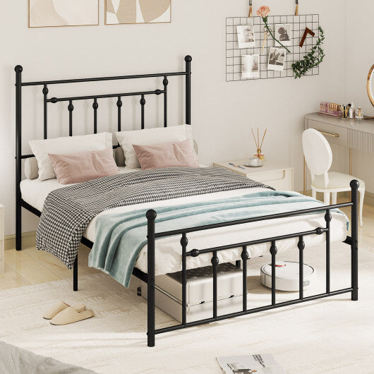 Full/Queen/Twin Size Heavy-duty Metal Bed Frame with Headboard-Twin Size W2B