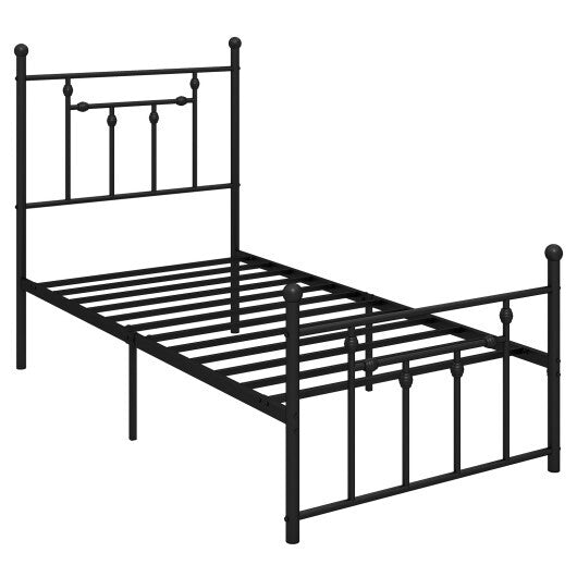 Full/Queen/Twin Size Heavy-duty Metal Bed Frame with Headboard-Twin Size W2B