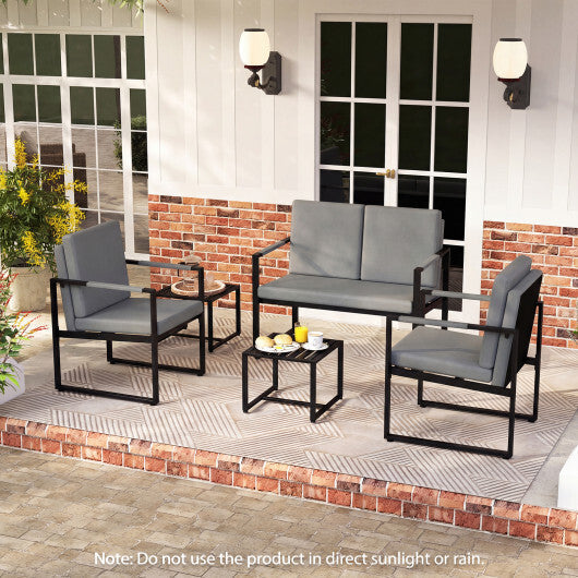 Modern Loveseat Sofa 2 Seater Small Couch-Brown W2B
