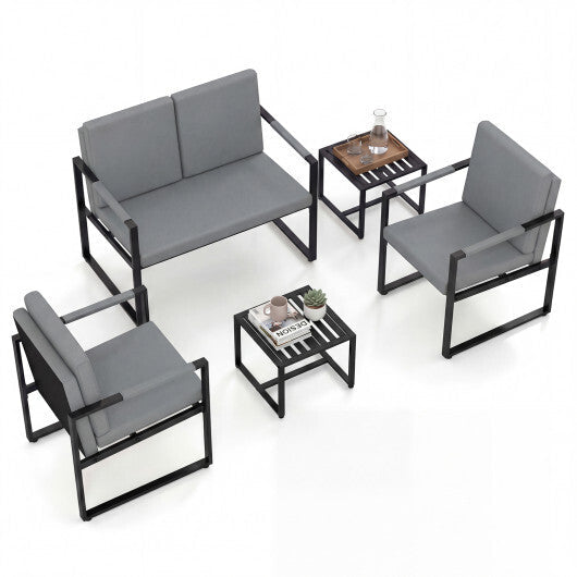 Modern Loveseat Sofa 2 Seater Small Couch-Brown W2B
