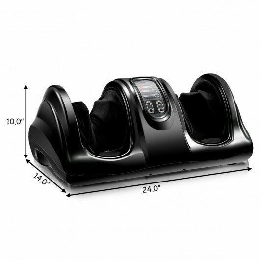 Therapeutic Shiatsu Foot Massager with High Intensity Rollers-Black - Color: Black W2B