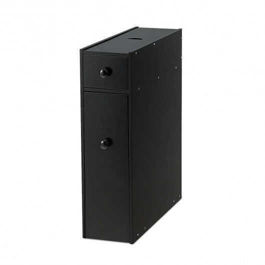 White Bathroom Cabinet Space Saver Storage Organizer-White W2B