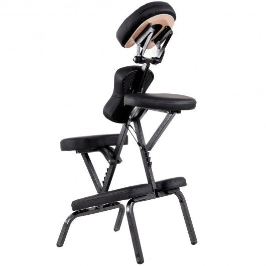 PU Leather Pad Travel Massage Chair with Carrying Bag W2B