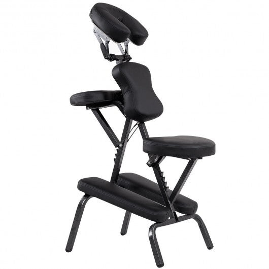 PU Leather Pad Travel Massage Chair with Carrying Bag W2B