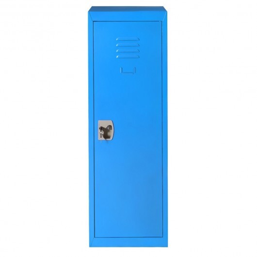 48 Inch Kid Safe Storage Children Single Tier Metal Locker-Blue