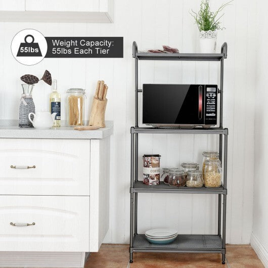 4-Tier Baker's Rack Stand Shelves Kitchen Storage Rack Organizer W2B