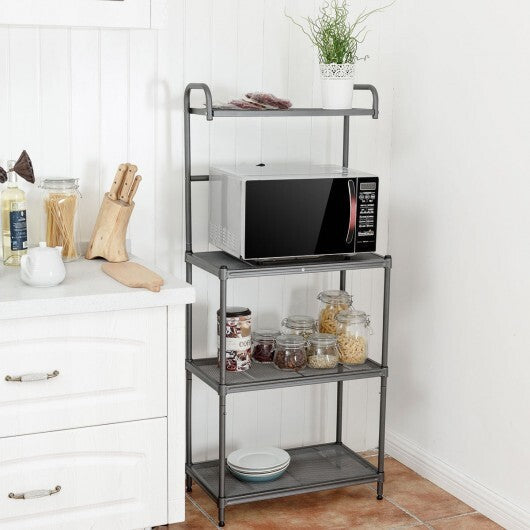 4-Tier Baker's Rack Stand Shelves Kitchen Storage Rack Organizer W2B
