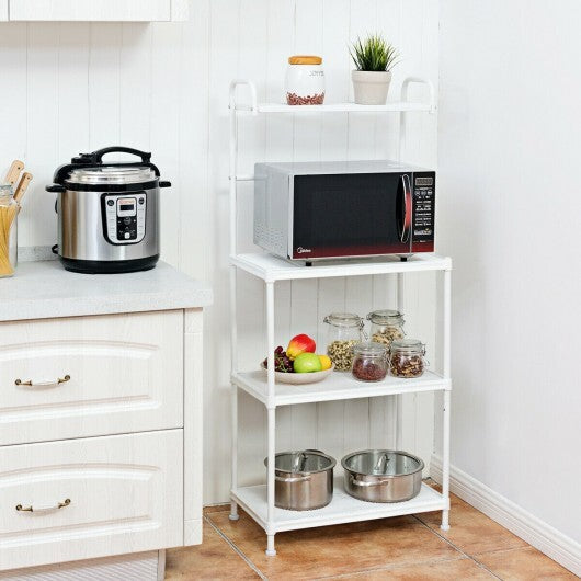 4-Tier Baker's Rack Stand Shelves Kitchen Storage Rack Organizer W2B