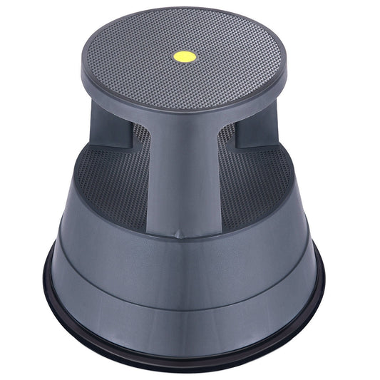 330 lbs Step Stool with Non-Slip Rubber Platform - Color: Black W2B