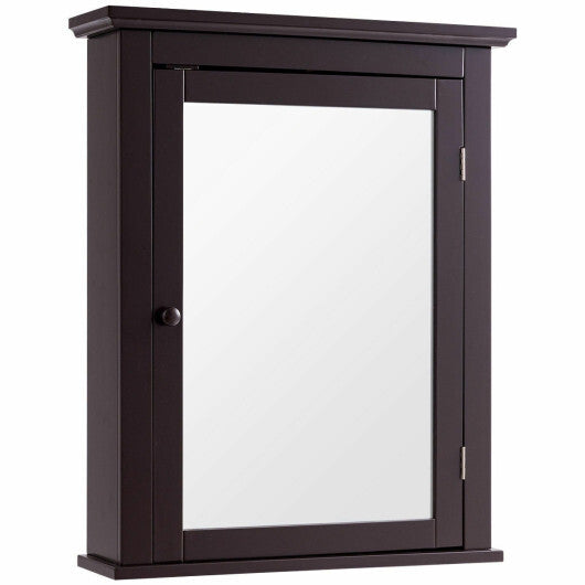 Bathroom Wall Mounted Storage Mirror Medicine Cabinet W2B