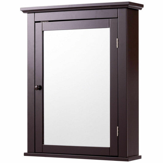 Bathroom Wall Mounted Storage Mirror Medicine Cabinet W2B