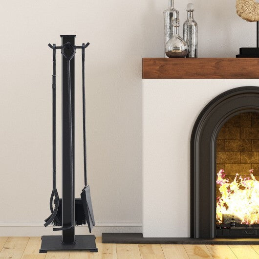 5 Pieces Fireplace Iron Fire Place Tool Set W2B