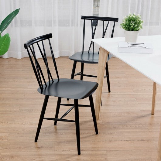 Set of 2 Modern Dining Chairs with Backrest W2B