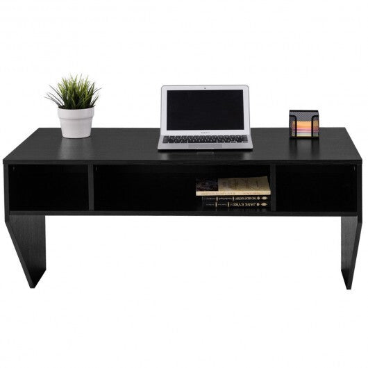 Wall Mounted Floating Computer Table Desk Storage Shelf-White
