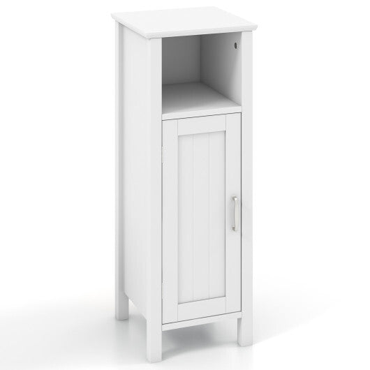 Bathroom Storage Organizer with 2-Tier Cabinet-Gray W2B