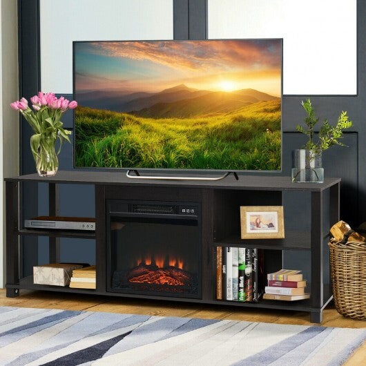 2-Tier TV Storage Cabinet Console with Adjustable Shelves W2B