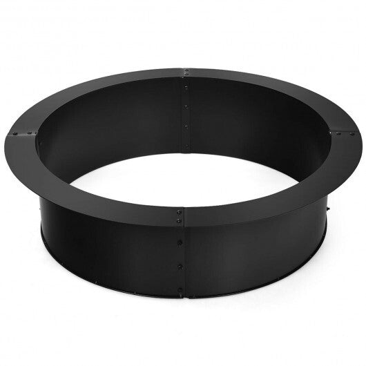 36 inch Round Steel Fire Pit Ring Line for Outdoor Backyard W2B