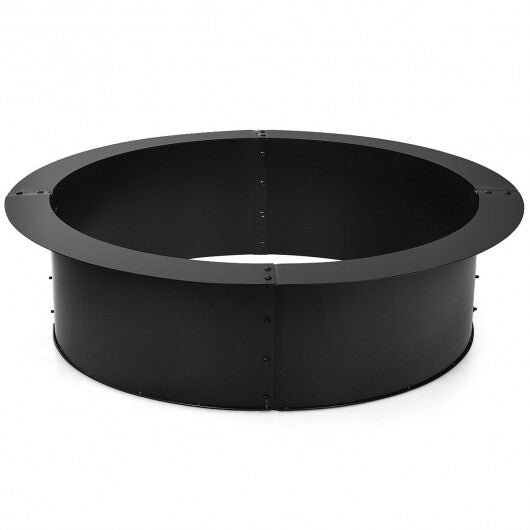 36 inch Round Steel Fire Pit Ring Line for Outdoor Backyard W2B