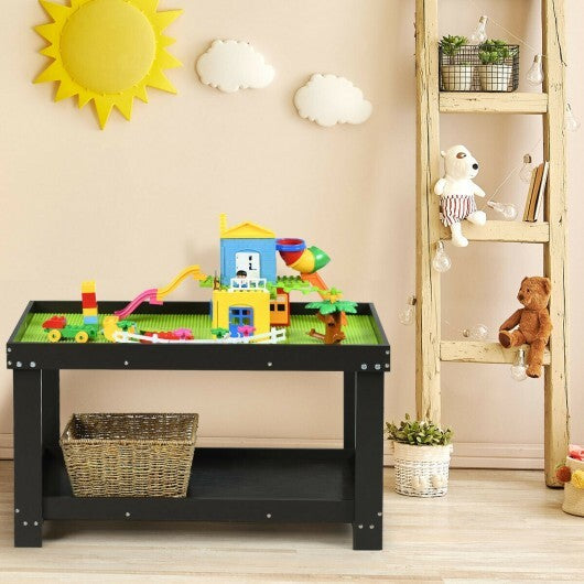 Solid Multifunctional Wood Kids Activity Play Table-Natural W2B