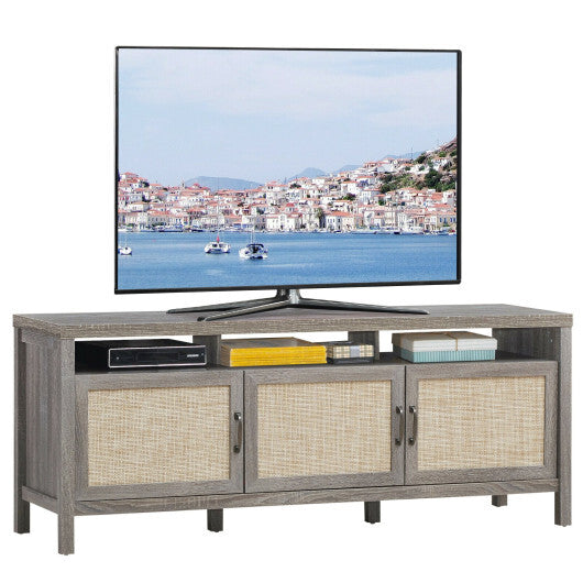 Universal TV Stand Entertainment Media Center for TV's up to 65 Inch-Gray W2B
