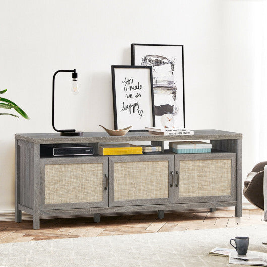 Universal TV Stand Entertainment Media Center for TV's up to 65 Inch-Gray W2B