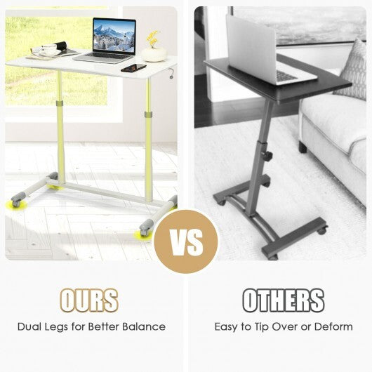 Height Adjustable Computer Desk Sit to Stand Rolling Table W2B