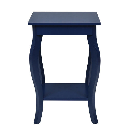 Set of 2 Accent Side Tables with Shelf
