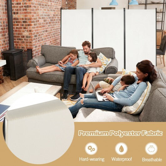 3-Panel Room Divider Folding Privacy Partition Screen for Office Room-Black W2B