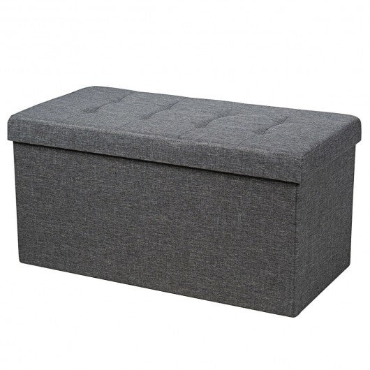 31.5 Inch Fabric Foldable Storage with Removable Storage Bin-Light Gray W2B