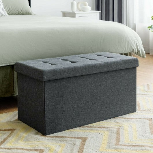 31.5 Inch Fabric Foldable Storage with Removable Storage Bin-Light Gray W2B