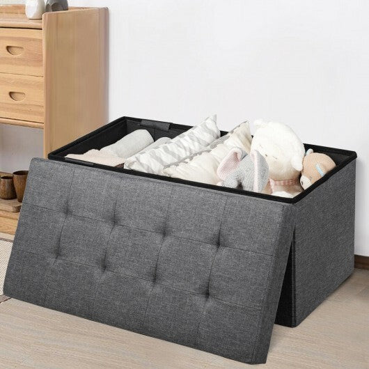 31.5 Inch Fabric Foldable Storage with Removable Storage Bin-Light Gray W2B