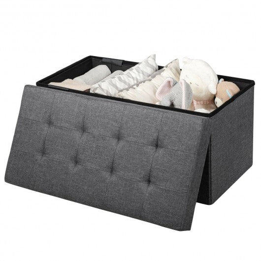 31.5 Inch Fabric Foldable Storage with Removable Storage Bin-Light Gray W2B