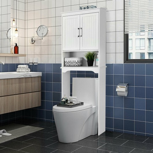 Over Toilet Space Saver Bathroom Organizer with Storage Cabinet W2B