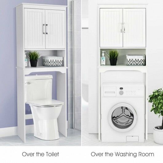 Over Toilet Space Saver Bathroom Organizer with Storage Cabinet W2B