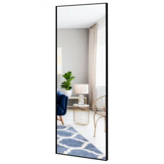 59 Inch Full Length Mirror Large Rectangle Bedroom Mirror-Golden W2B