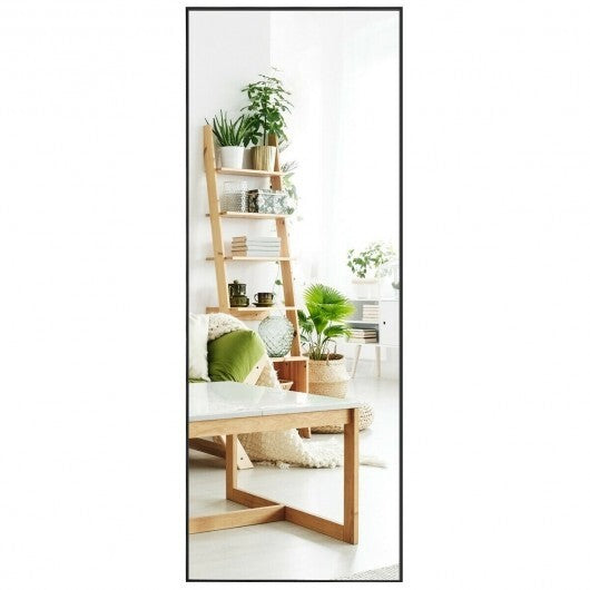 59 Inch Full Length Mirror Large Rectangle Bedroom Mirror-Golden W2B