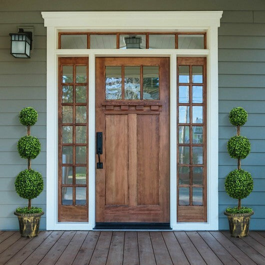 4 Feet Artificial Topiary Triple Ball Tree Plant W2B