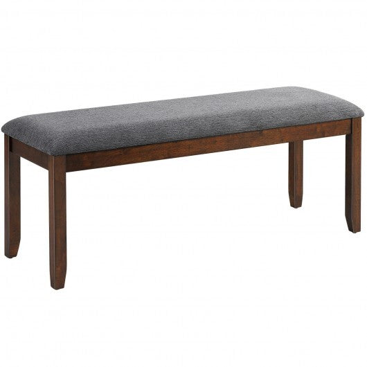 Upholstered Entryway Bench Footstool with Wood Legs W2B