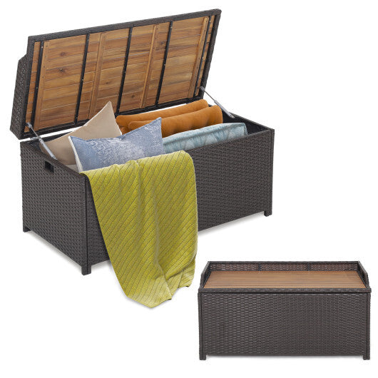 45 Gallon Outdoor Storage Bench with Zippered Liner W2B