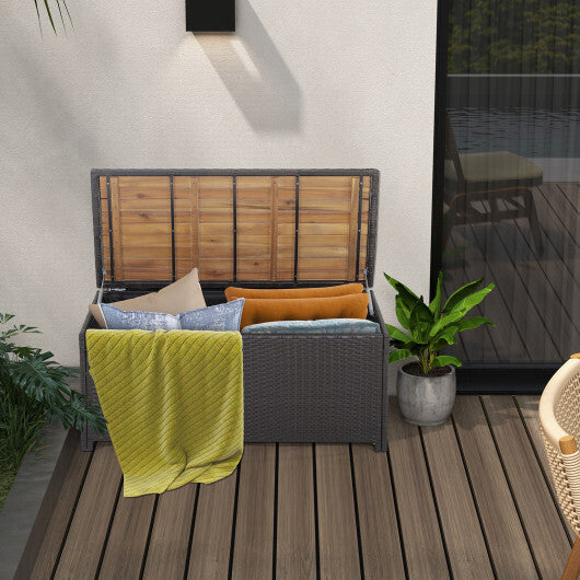 45 Gallon Outdoor Storage Bench with Zippered Liner W2B