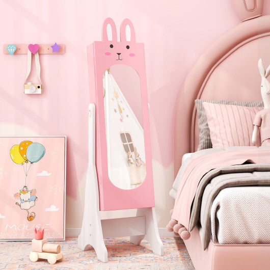 Kids Room Furniture Set with Princess Vanity Table and Chair-White