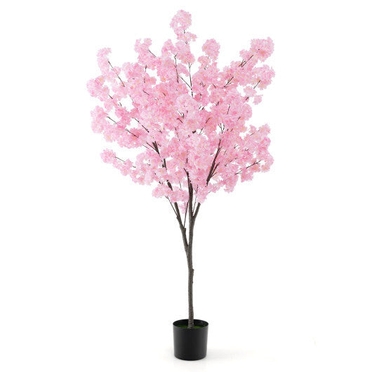 6.5 FT Tall Artificial Cherry Blossom Tree with 900 Pink Flowers