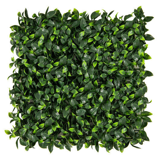 12 Pieces 20 x 20 Inch Artificial Topiary Gardenia Shrub Grass Panels W2B