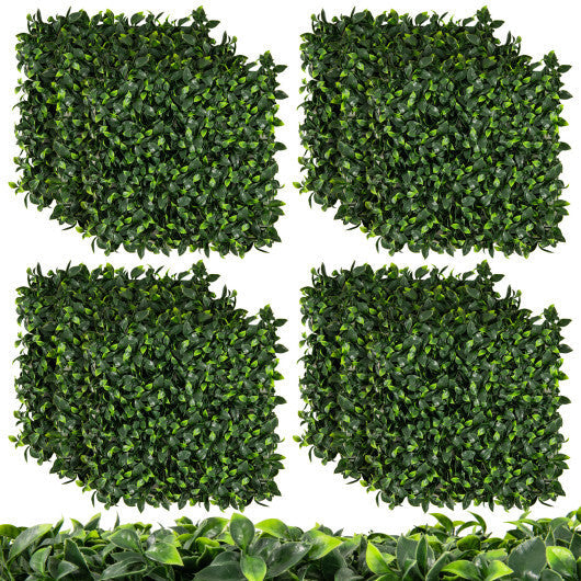 12 Pieces 20 x 20 Inch Artificial Topiary Gardenia Shrub Grass Panels W2B